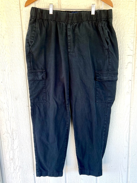 GAP Pants - GAP Cargo Pants Size Large | Black Utility Elastic Waist Casual